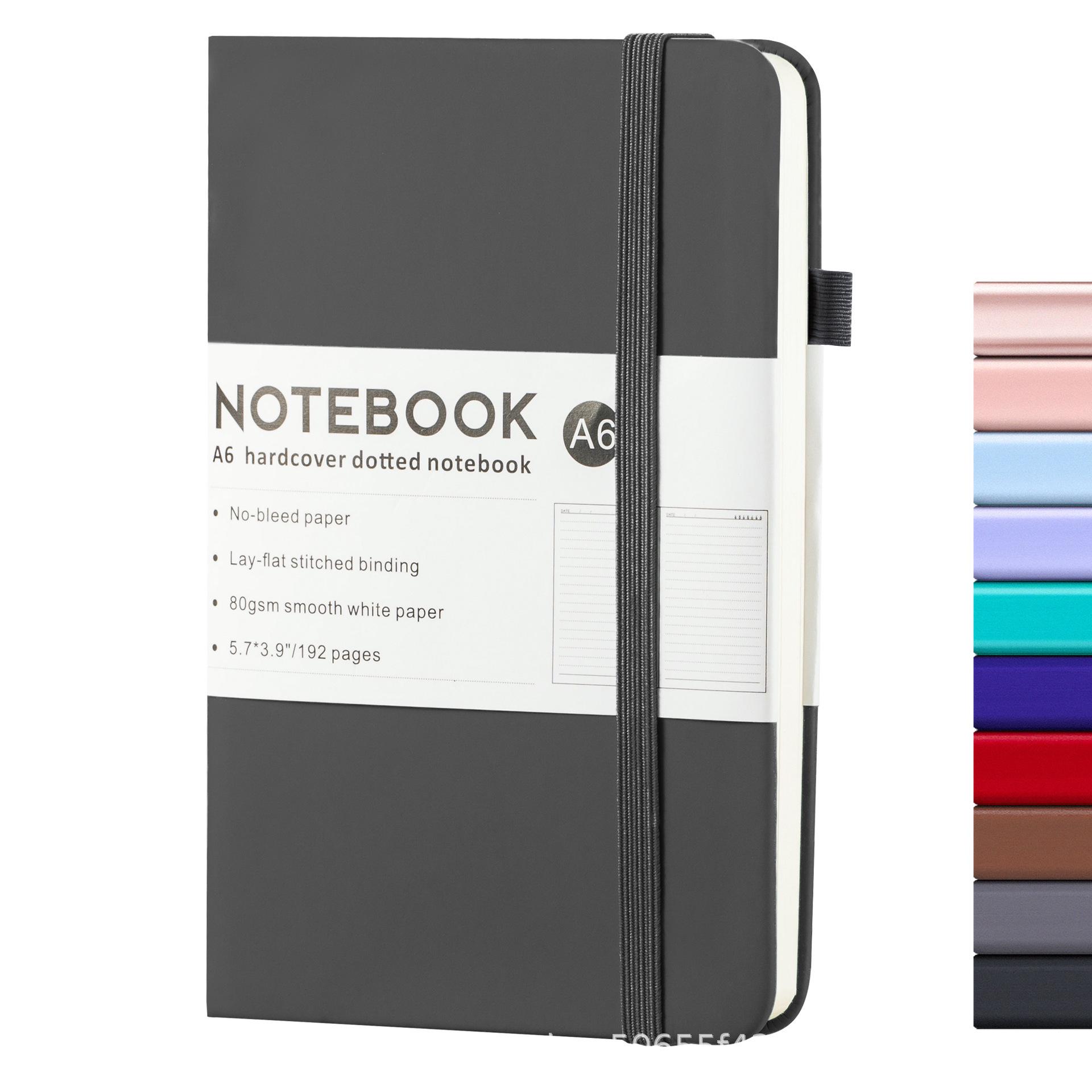 

A6 Loose-Leaf Elastic Band Notebook - Customizable Student & Business Diary