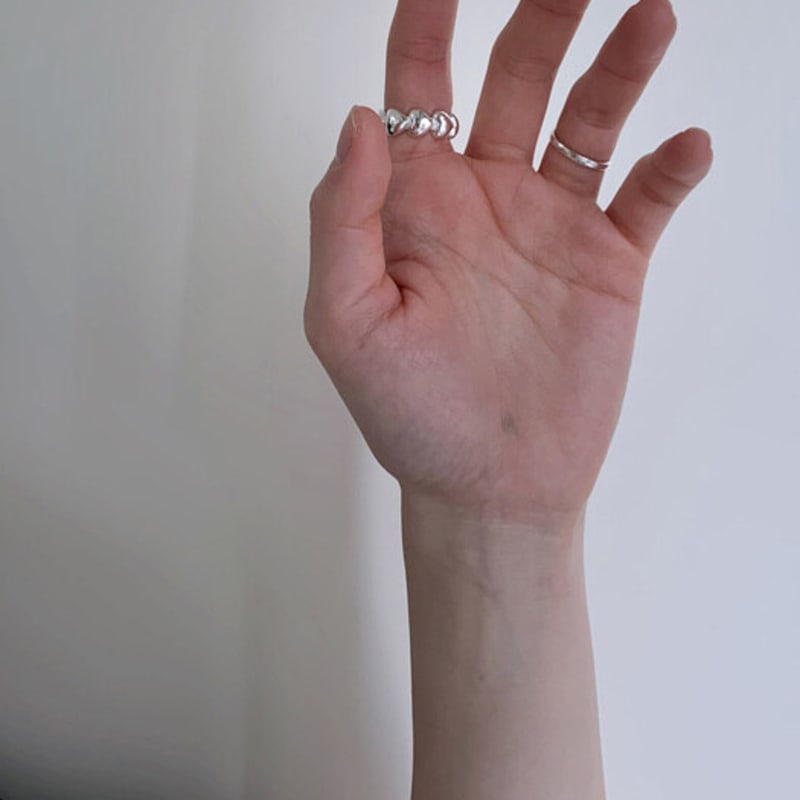 

TEMTTING Heart Heart Ring(Free Size) one