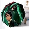 1pc Automatic Folding Umbrella - Compact 8-Rib Design, Durable Plastic & Iron, Perfect Gift for Friends & Family, Outdoor Umbrella, Fashionable Access
