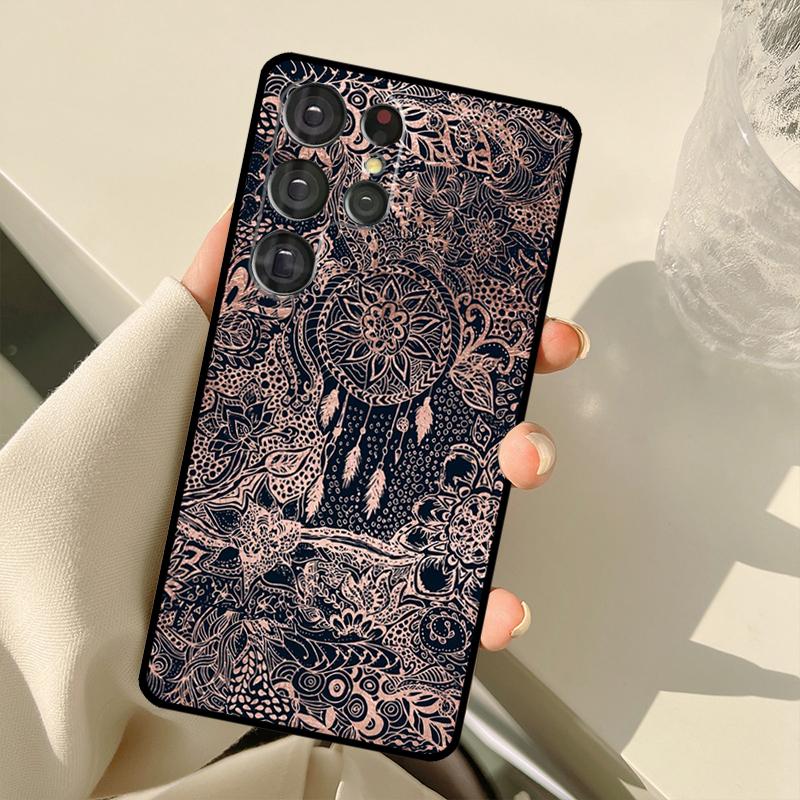 Dream Catcher Feather Wolf Case For Samsung Galaxy S22 Ultra S21 S20 S24 S25 Ultra S9 S10 Plus S23 FE S25 FE Back Cover