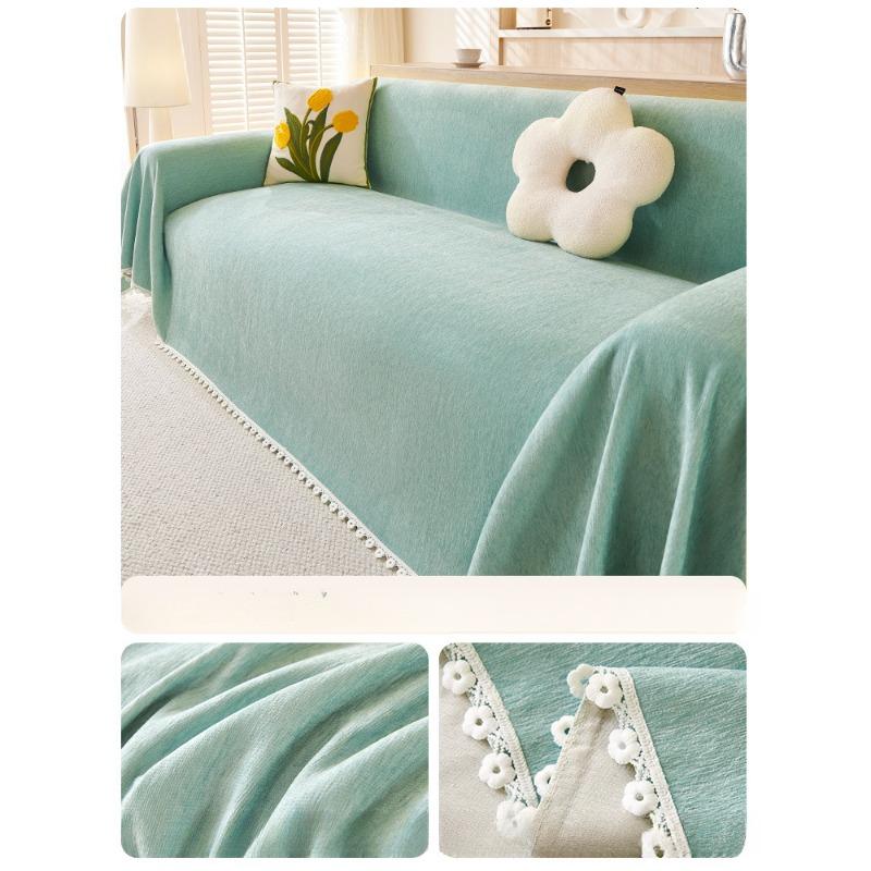 

Чехол для дивана из шенилла, современная простая подушка для дивана, универсальная для всех сезонов, новое утолщенное полотенце для дивана с защитой от царапин от кошек 180*220cm