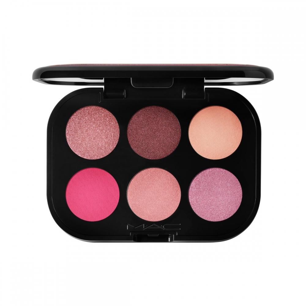 M A C ConneCt In Color Eye shAdow pAlette X6 Rose lenses