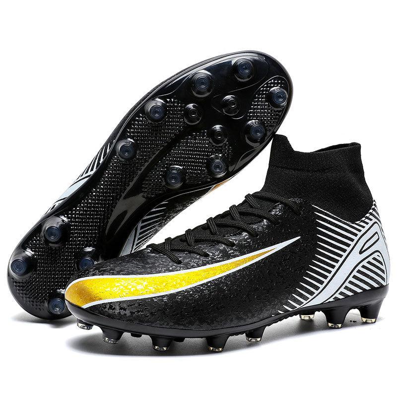European Cup New Broken Nail Football Shoes Men's High-top Adult Large Size Youth Training Long Nail Sports Shoes Women