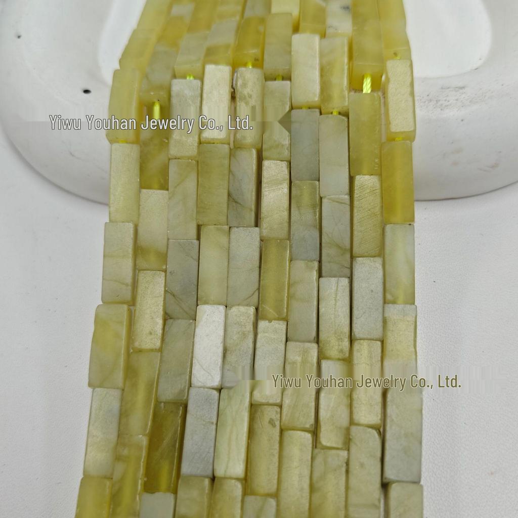 4x13mm Natural Stone Rectangle Bar Beads for DIY Jewelry and Bracelets