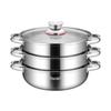 Bernice Nuerburg 28CM 3-lagiger Dampfgarer aus Edelstahl