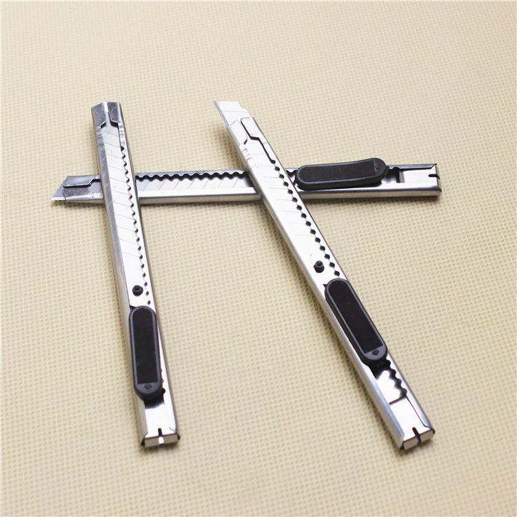 Stainless Steel Lockable Cutting Knife Small Portable Office Supplies Metal Paper Cutting Knife