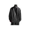 Adidas Originals Solid Zip-Up Stand Collar Jacket Men Outerwear Black IT7449