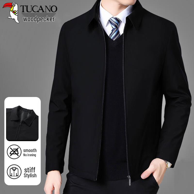 

TUCANO Men s Spring Autumn Business Casual Lapel Jacket 2XL