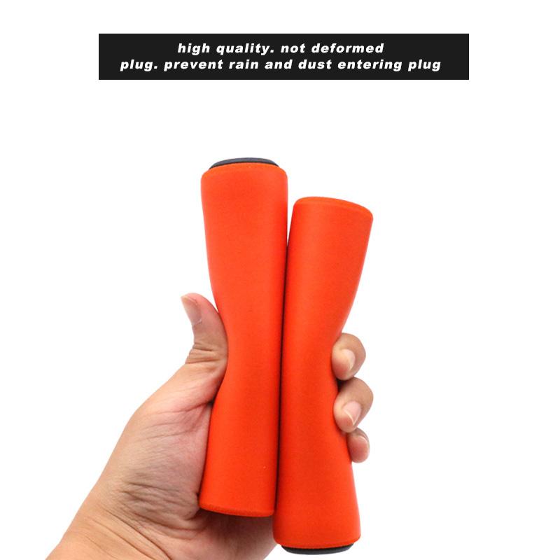 2pcs Bike Handle Bars Silicone Sponge Grips Soft Anti-skid Shock-absorbing Road Bicycle Scooter Handlebar Cycling Accessories