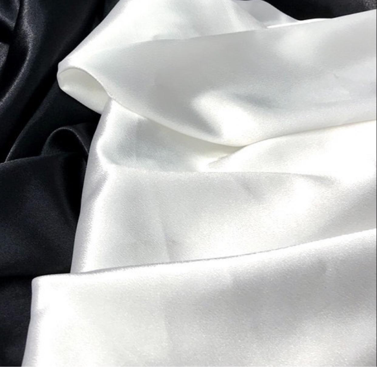 

Water Light Crystal Satin Black Dress Wedding Dress Formal Dress Glossy Glossy Soft Designer Clothing Fabric Thick Satin Fabrics 1.5M&1M