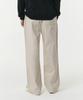 Musinsa Standard Cotton Deep Tuck Wide Elastic Waist Pants [Light Beige]