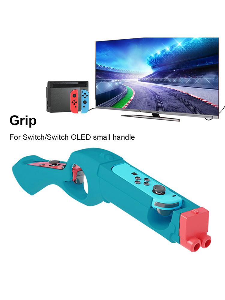 Shooter-Spiel Pistolen-Controller Kompatibel mit Switch/Switch OLED Einfach zu installierender Griff Joystick-Halter Tragbares Gaming-Zubehör