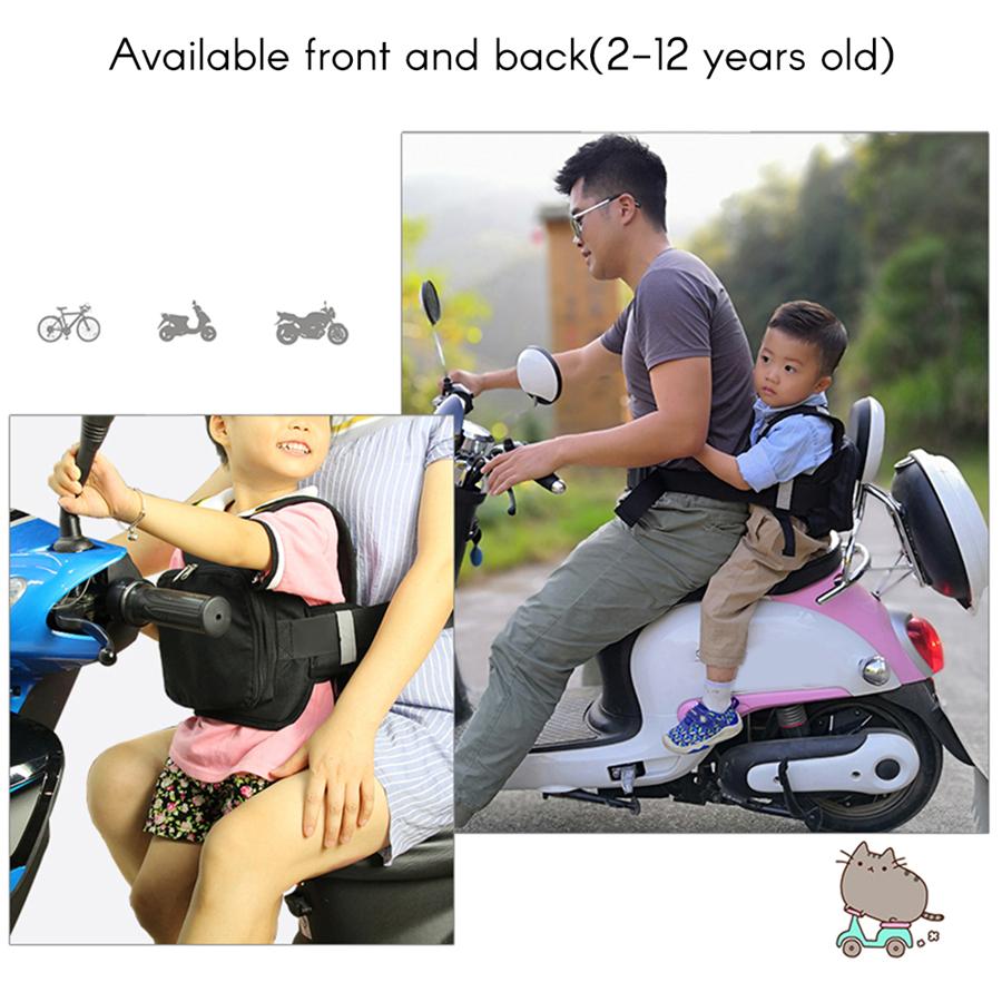 Children Motorcycle Safety Adjustable Seat Belt Electric Vehicle Safety Strap For Kids Fixed Safety Harness