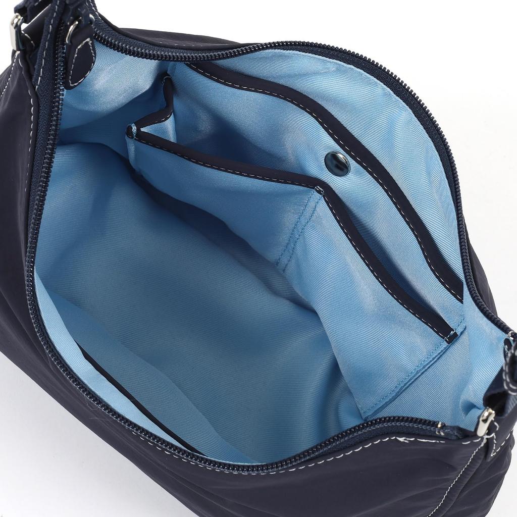 Nylon-Umhängetasche limitiert Dunkle Nähte 10901 [Kitamura] Wasserabweisend D-0469 Damen [WEB-Farbe] blau/weiß [Marineblau]