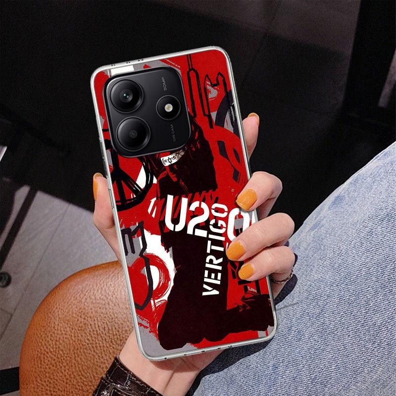 Band U-U2 Rock Phnoe Case for Phnoe Case for Xiaomi Redmi Note 15 14 14S 13 Pro Plus 12 12S 11S 11E 10S 10 11T 5G Unique Cover C