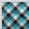 oneOone Cotton Flex Green Fabric Tartan Fabric For Sewing Printed Craft Fabric By The Yard 40 Inch