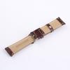 Bamboo Pattern PU Leather Watch Band, Non-Genuine Leather, Available in Sizes 16-24mm.
