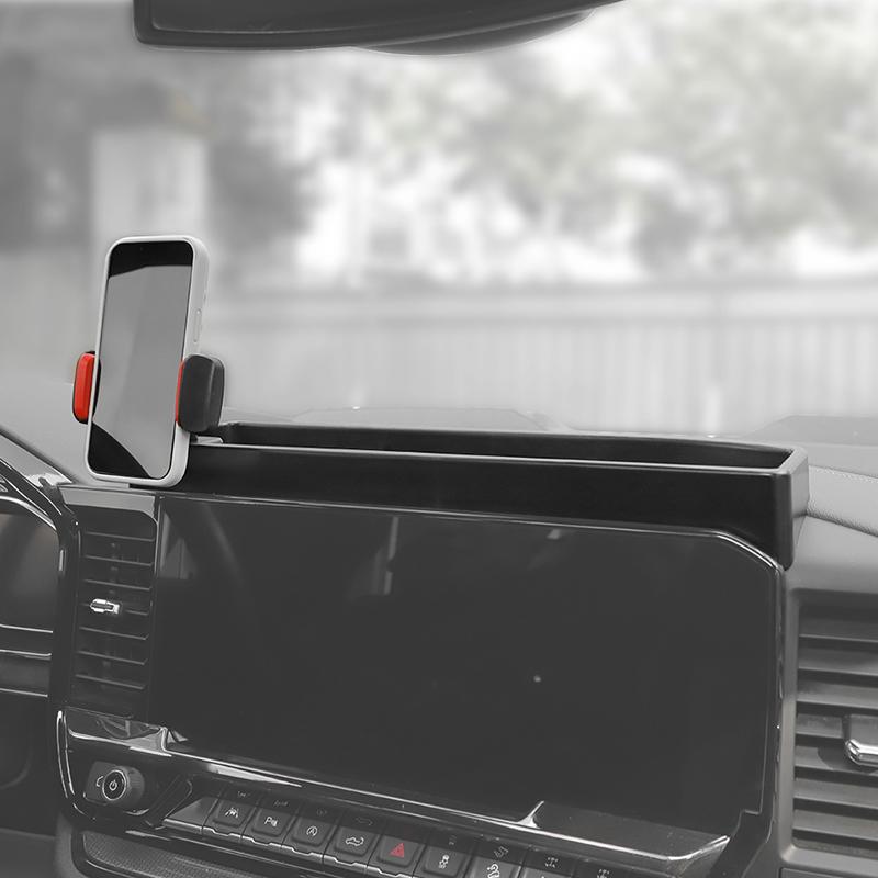 Dashboard Center Console Storage Box Mobile Phone Tablet Bracket Holder Fit For Chevy Silverado 2022 Up Car Accessories