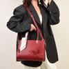 Light Luxury and Elegant Traditional Chinese Style Large-capacity Handbag, Women's Single-shoulder Bag, Genuine Leather Crossbody Bag