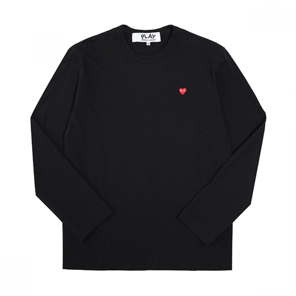 Comme DeS Gar OnS Play Kleines Rotes Herz Wappen Herren S Langarm T-Shirt p1T308 1 Axt T308 051 1 P1T308 1 (XL) black
