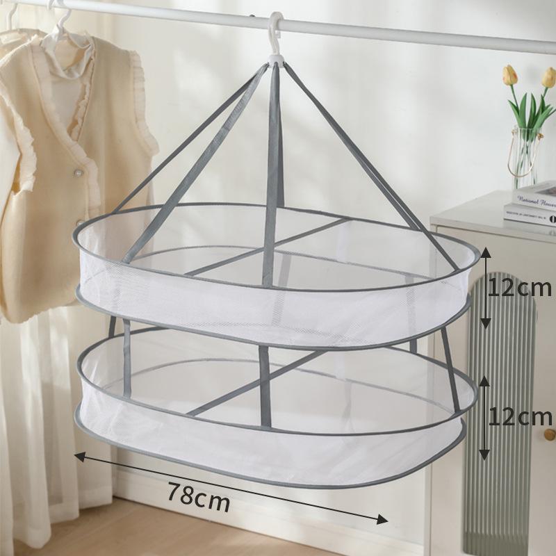 Matcha Color Single/Double Layer Drying Basket for Clothes, Underwear, Sweaters, Flat Drying Rack, Sock Drying Basket