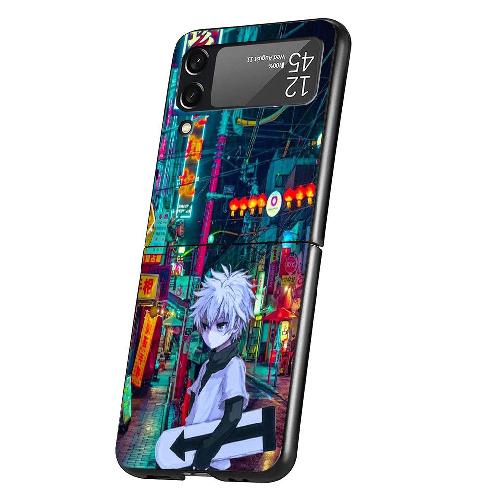 Hunter X Killua Cover Phone Case For Samsung Galaxy Z Flip 7 6 5 4 3 5G Flip7 Flip6 Flip5 Flip4 Flip3 Black Fundas Shell Galaxy