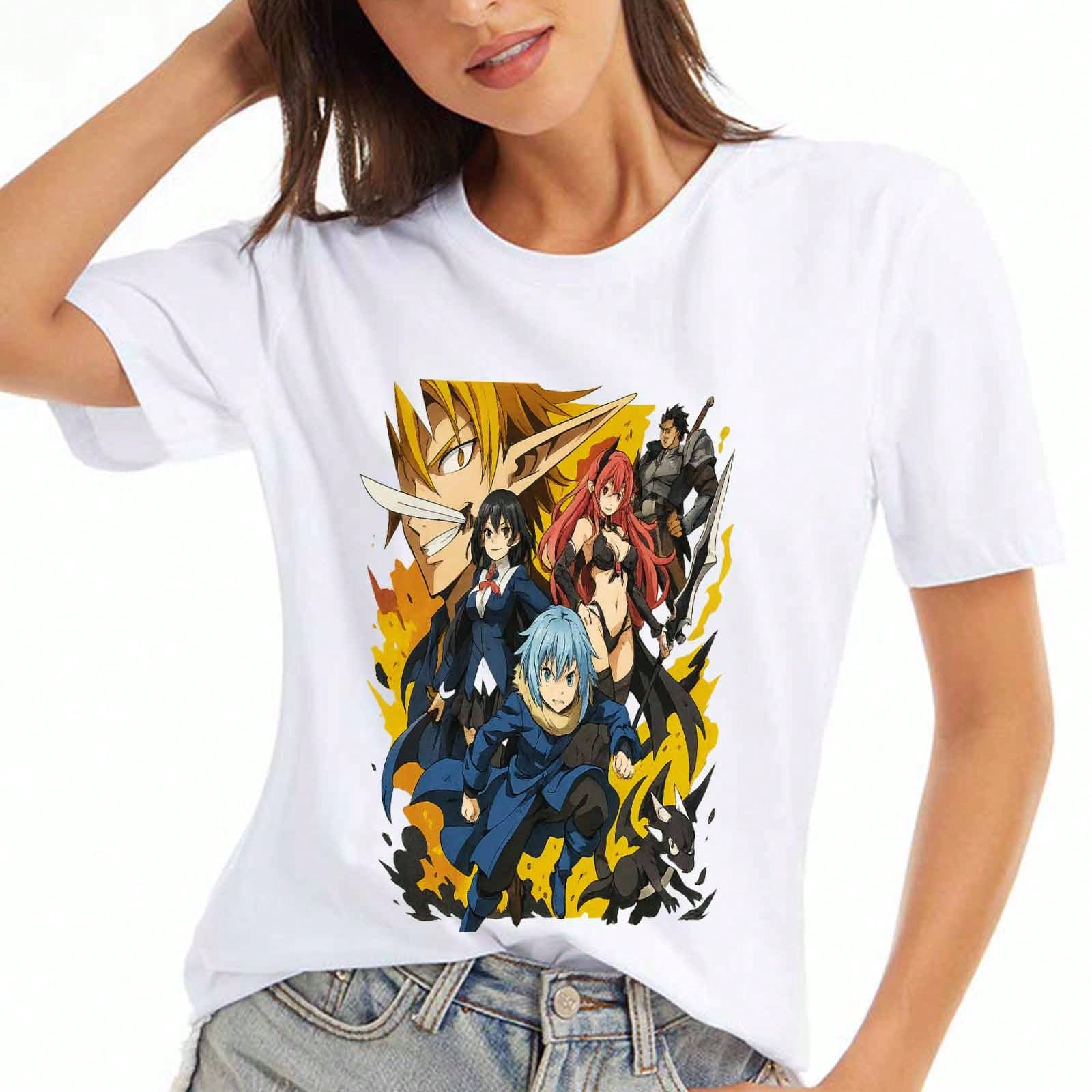 Angel And Demon Ladies  Cotton T Shirt, Pure Cotton Premium Print, Durable, Casual And Fashionable. Paradise Angel And Devil Anime Design, Aesthetical S разноцветный