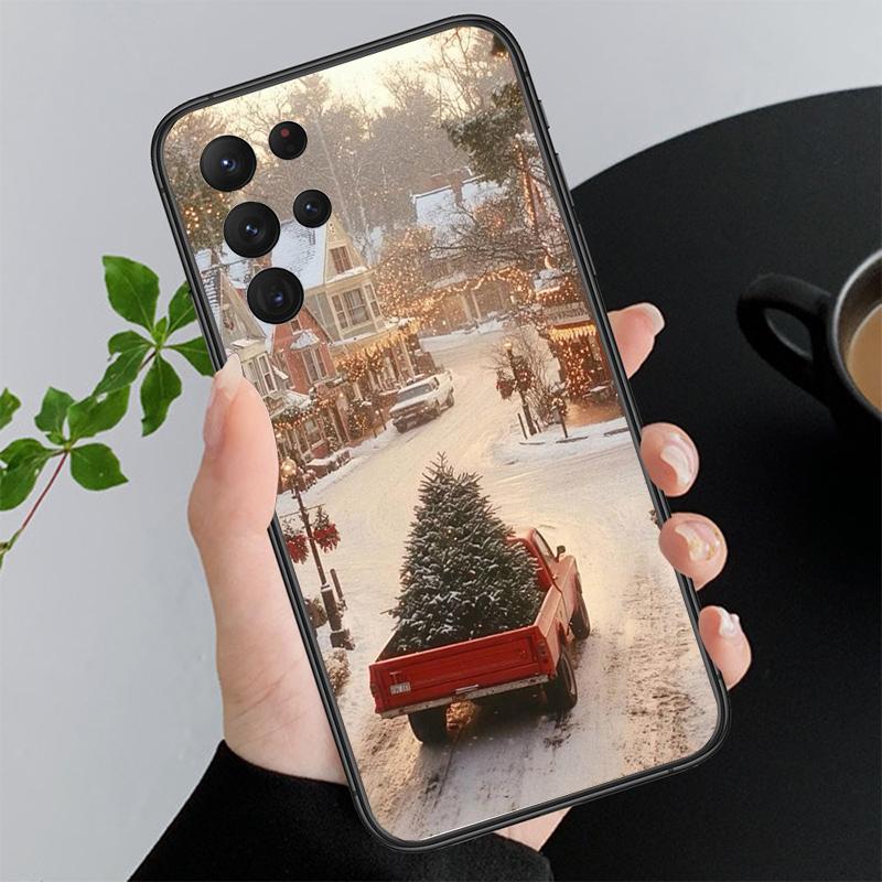 Phone Case For Samsung A55 A16 A56 A36 A35 A15 A53 A54 A33 A34 A25 A05S A52 A52S A14 A24 A26 A71 Winter Christmas