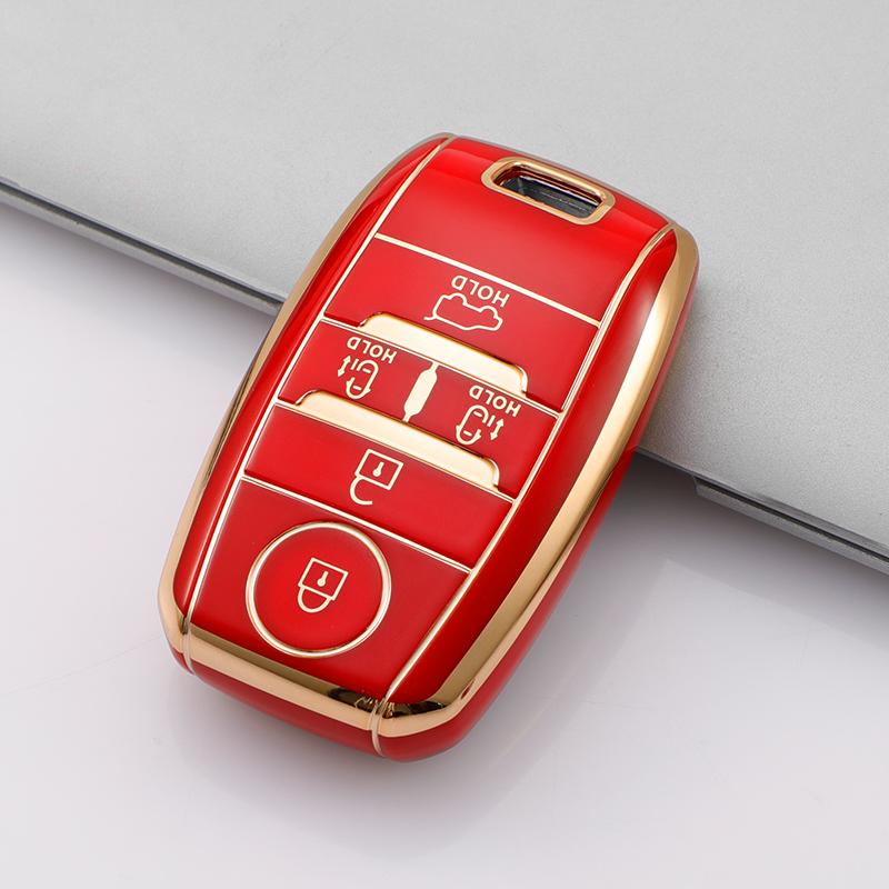 5/6-Tasten-TPU-Smart-Remote-Autoschlüsselgehäuseabdeckung für Kia Sedona Grand Carnival Snug Sorento L580 Kia Doule Carnival Keyless