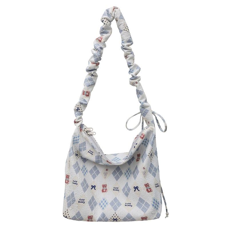 Cute Crossbody Bag Women's New Japanese Fashion Print Cloud Bag Lightweight and Versatile Shoulder Bag Student Shoulder Bag