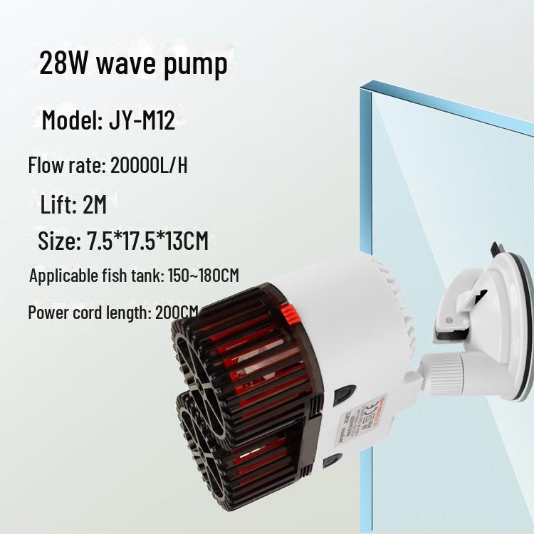 Pompe à Vagues d'Aquarium Silencieuse Jingye avec Ventouse Magnétique - Machine de Circulation de l'Eau et des Déchets pour Aquarium