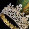 Bridal Jewelry Crown Alloy Rhinestone Wedding Tiara Baroque Headband High End Round Crown