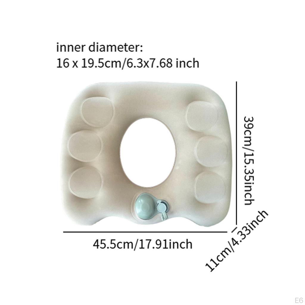 Inflatable Donut Pillow Butt Cushion Seat Pad Office Chair Hollow Design for Road Trips