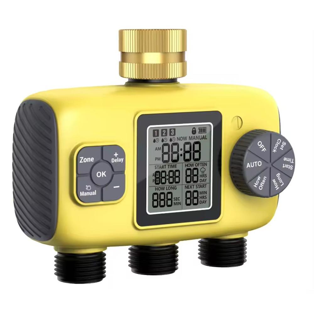 IPX5 Waterproof Water Consumption Test Meter Brass Inlet Electronic Water Meter Garden Irrigation