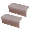 2 Set Flat Iron Comb Attachment Plastic Clip On Hair Straightener Accessory for Home Salon Styling