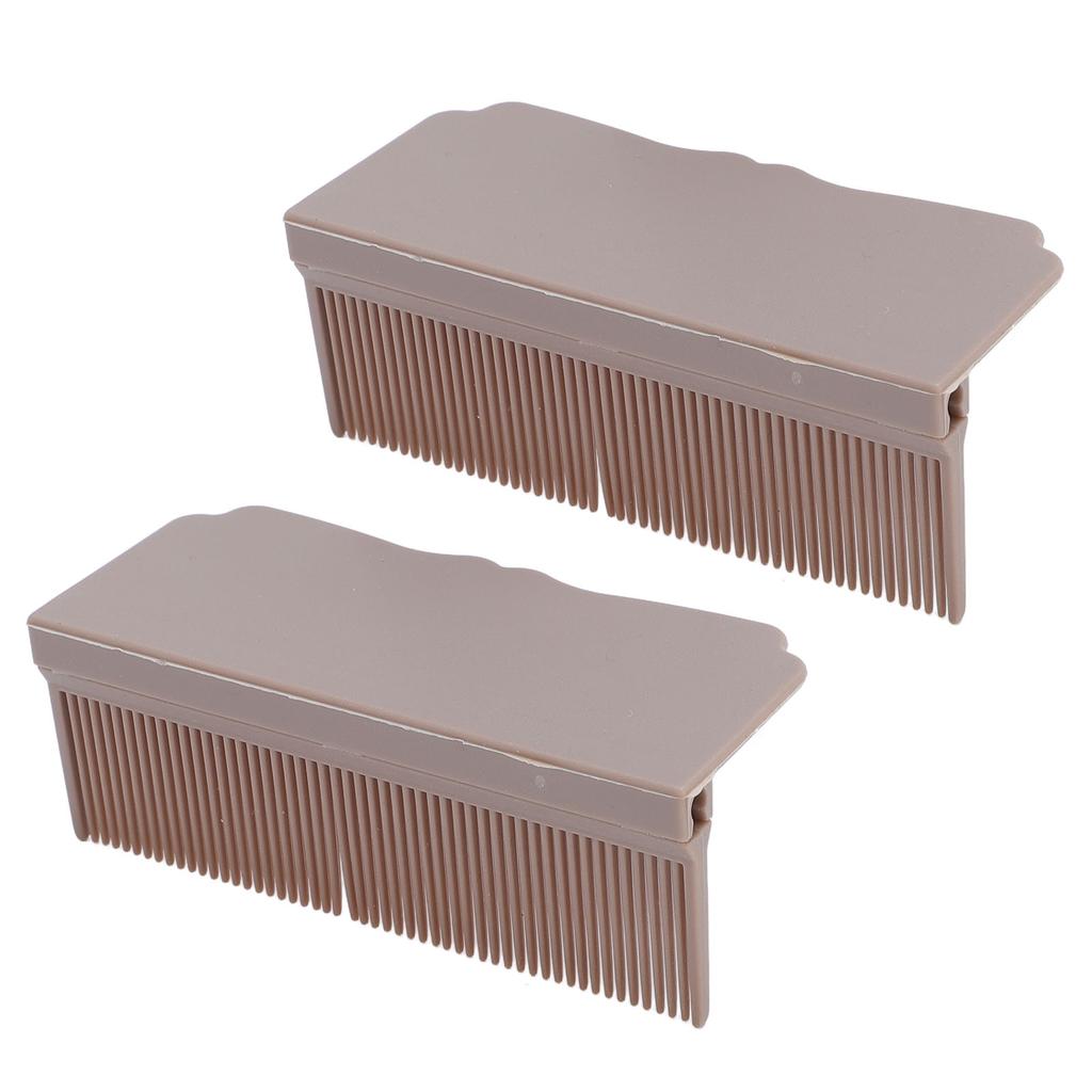 2 Set Flat Iron Comb Attachment Plastic Clip On Hair Straightener Accessory for Home Salon Styling