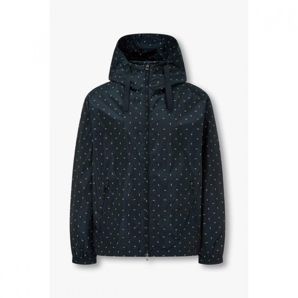 

Emporio Armani Men S Eagle Pattern Nylon Hood Jacket A516110031 54