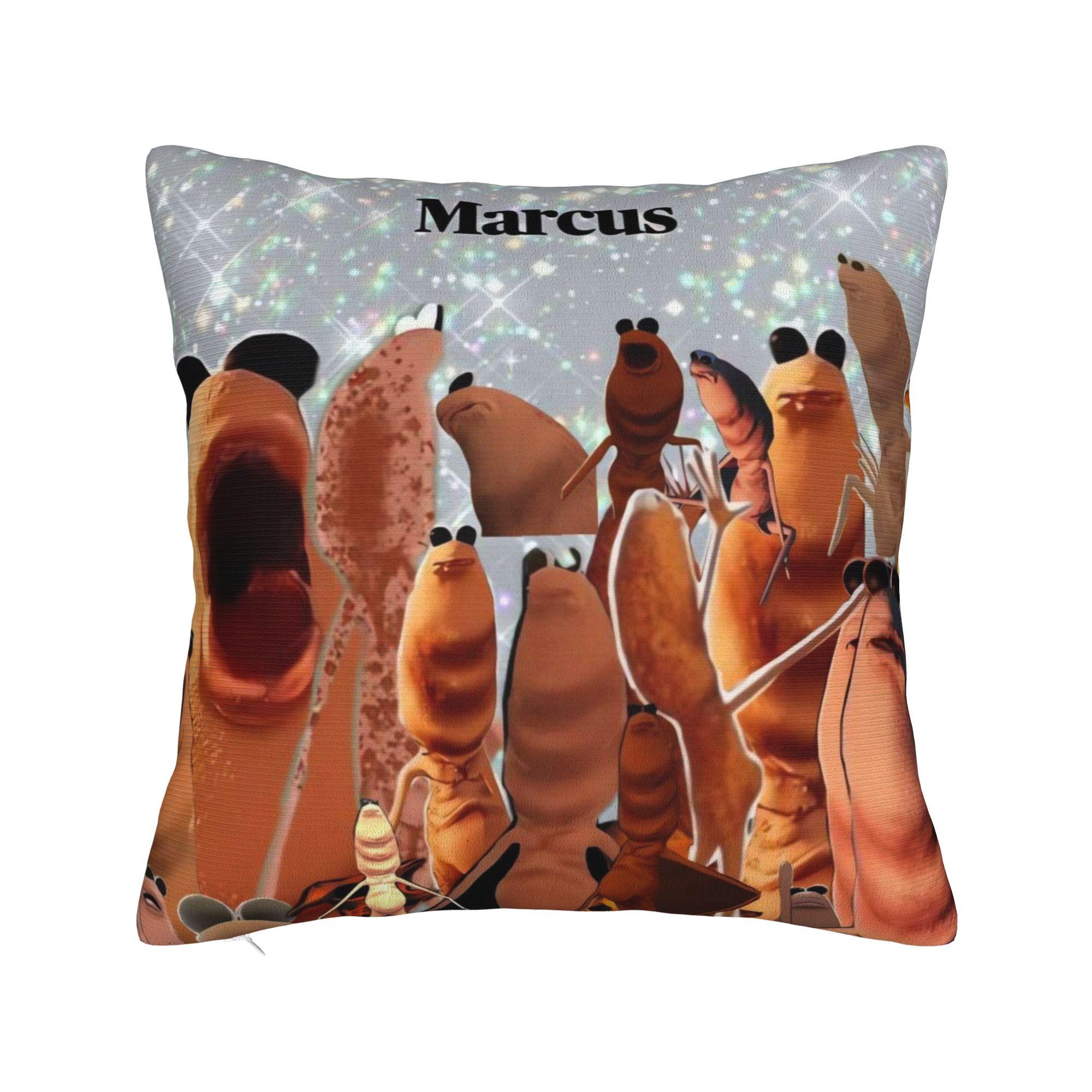 

Marcus The Worm a Plant Pillow Cover Soft Cushion Cover Fashion Pillow Case For Sofa Couch Bed Living Room 12x12Inch
