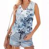 Women's V-neck Fashion Casual Floral Print Summer Vest Top