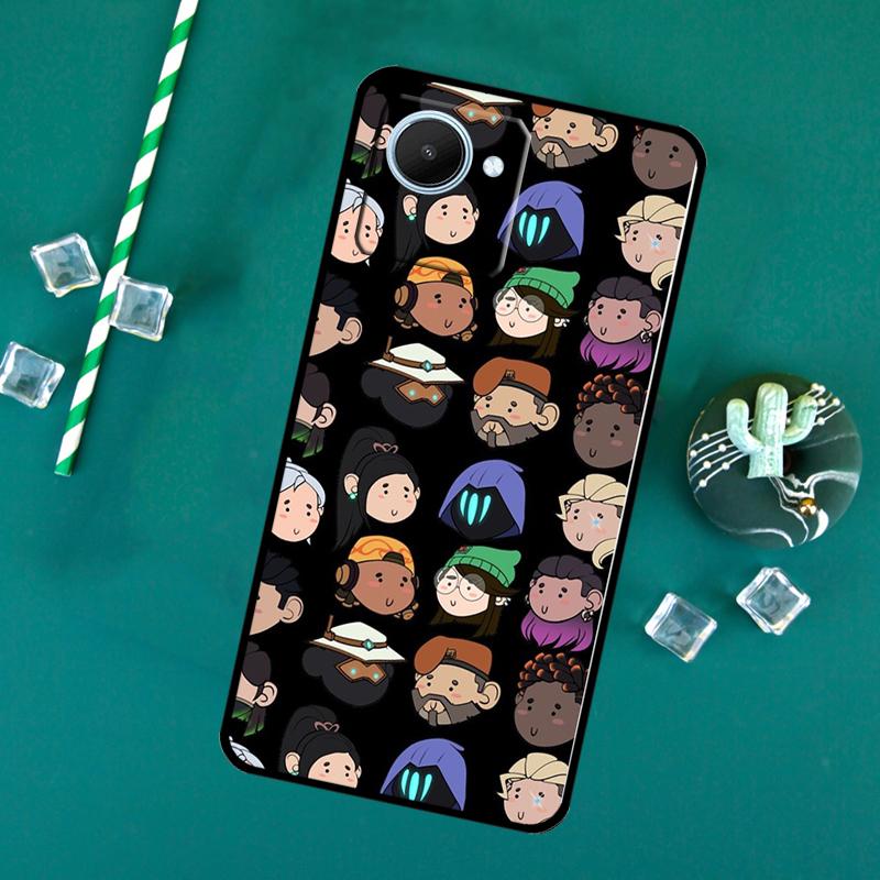 Cartoon Valorant For Realme 12 Pro Plus 11 10 9 GT Neo5 GT5 C51 C30 C31 C33 C35 C11 C25s C21Y C55 C53 Case