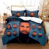Certified Lover Boy Drake Album Cover Rose Receipt Print Bedding Set Duvet Cover + 2 Pillowcases Hip Hop Rap Fans Bedroom Decor