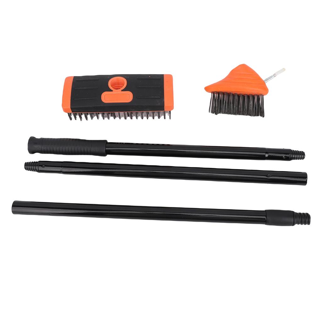 3 in 1 Weeds Brush Set Multifunctional Long Handle Yard Cleaning Brush Set for Moss Bricks Patio Garden Weeds Remove Brush