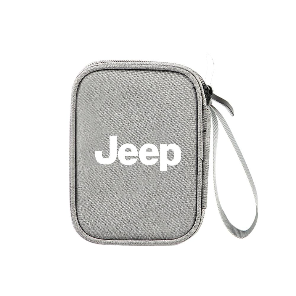 Multifunction Car Storage Bag Key Case USB Organizer Stowing Tidying Acceccories For Jeep JPB Renegade Wrangler Compass Cherokee