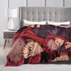Itadori Yuji Blanket Cover Velvet Anime Jujutsu Kaisen Ultra-Soft Throw Blankets for Bed Bedroom Quilt