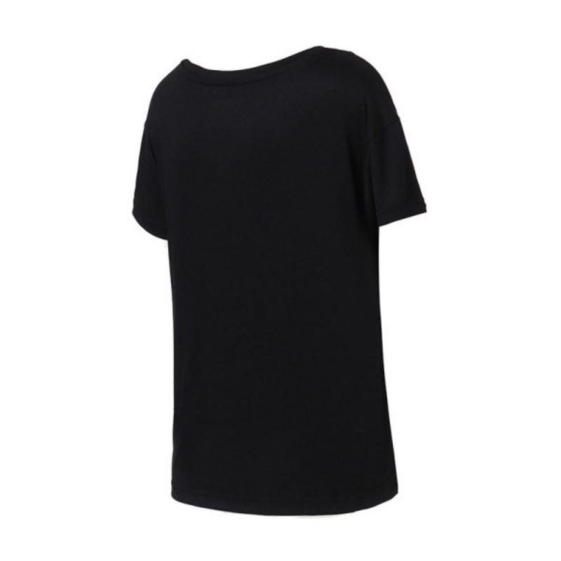 Adidas Neo Round Neck Running Casual Sports Short Sleeve T-Shirt Women T-Shirts Black CV7021