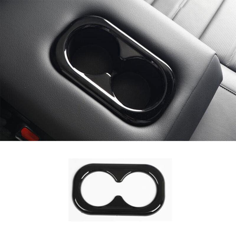 For Honda CR-V CRV -2024 Glossy Black Rear Water Cup Panel Cover Trim 1PCS