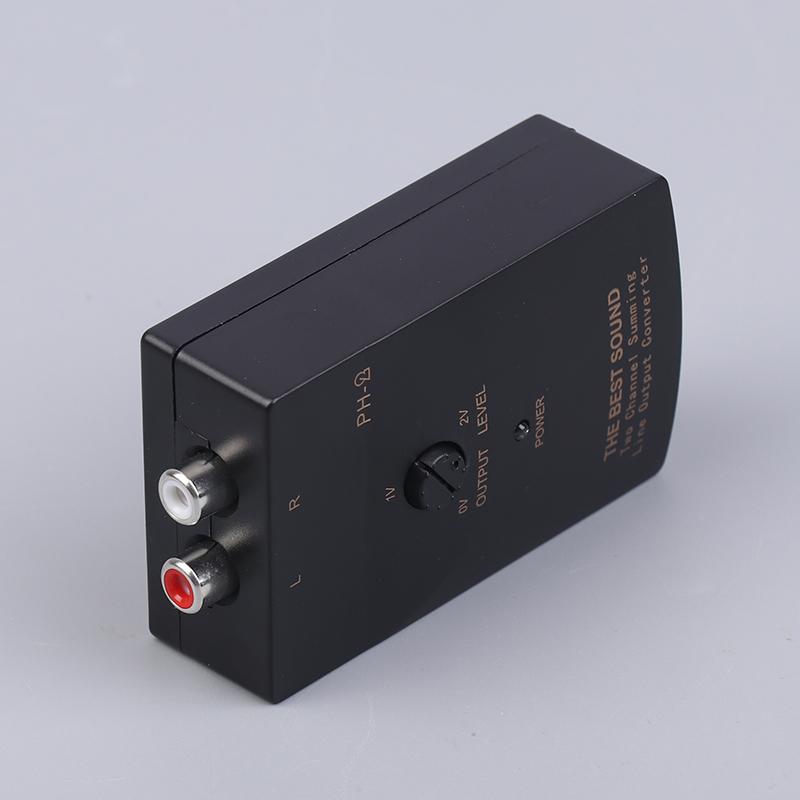 Ph-2 Car Stereo-Audio Rca-Speaker Amplifier High To Low Subwoofer Audio Converter Adapter Adjustable Auto Part