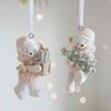 Multipurpose Christmas Couple Bear Resin Set for Lover Features Sturdy and Intricate Holiday Fashion Accessories