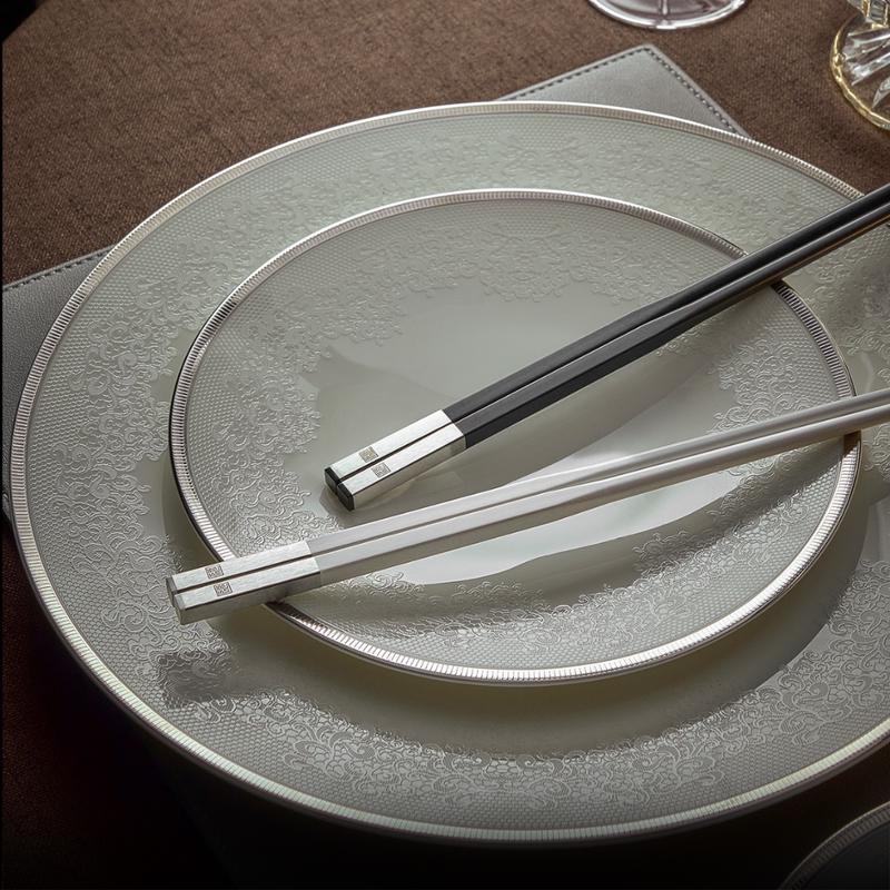High-End Antibacterial Non-Slip PPS Alloy Chopsticks