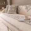 Cotton and Linen Sofa Cushion Four Seasons Universal Wind Backrest Towel Cover Cloth Non-Slip Sofa Cover Towel